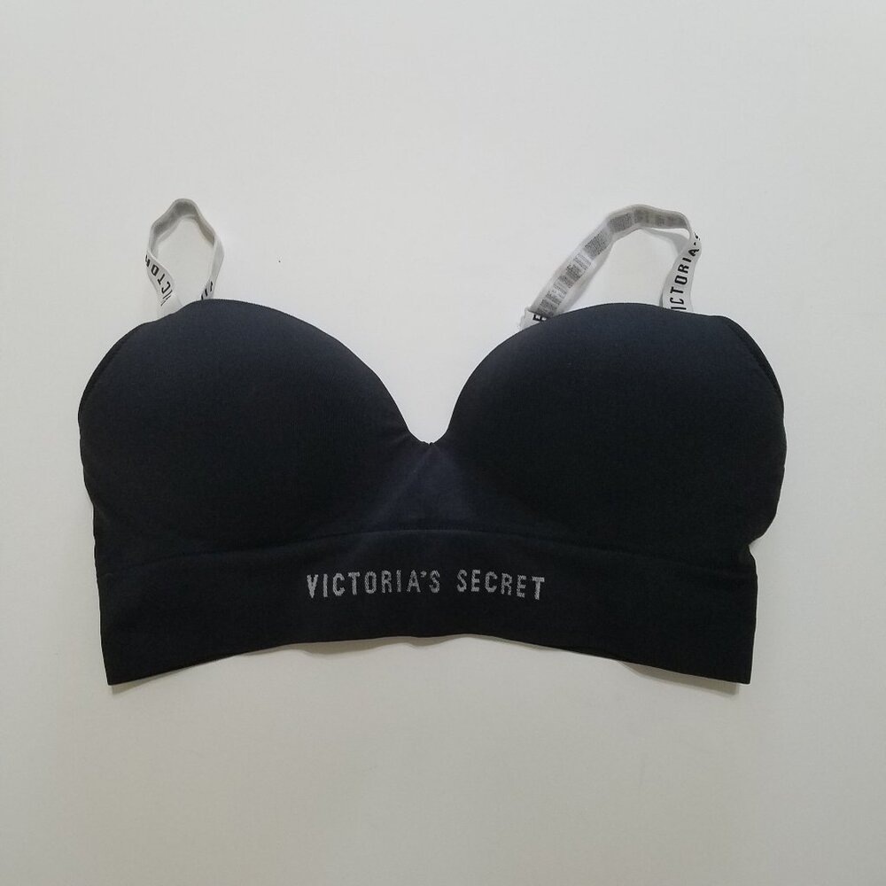 Victoria's Secret Black Padded Strapless Convertible Bra